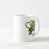 Mug Le muguet avec deux coeurs (Devant droit)