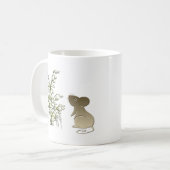 Mug Le muguet et art mignon de souris (Devant gauche)