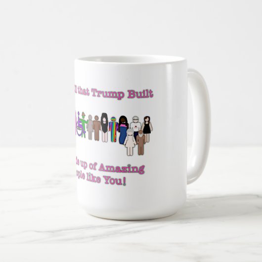 Mug Le mur que Trump a construit (Devant droit)