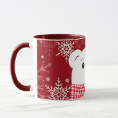Mug Le museau d'un ours polaire, Noël (Gauche)