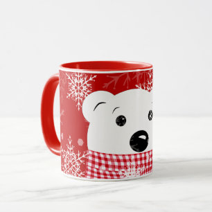 Mug Le museau d'un ours polaire, Noël