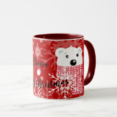 Mug Le museau d'un ours polaire, Noël  (Devant droit)