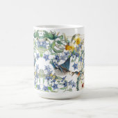 Mug Le narcisse d'oiseaux d'oiseau bleu d'Audubon (Centre)