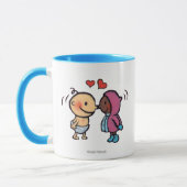 Mug Le nez esquimau amical embrasse des enfants (Gauche)