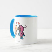 Mug Le nez esquimau amical embrasse des enfants (Devant gauche)