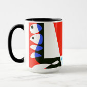 Mug Le nid d’oiseaux - Rouge blanc écarlate (Gauche)