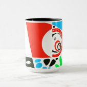 Mug Le nid d’oiseaux - Rouge blanc écarlate (Centre)
