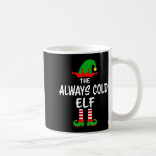 Mug Le Noël de famille assorti de l'elfe toujours froi