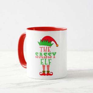 Mug Le Noël de l'Elfe Impertinent Pyjama de Famille As