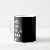 Mug Le Noël de l'infirmière de contrôle de l'infection (Devant gauche)