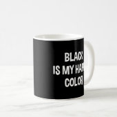 Mug Le noir est ma couleur joyeuse Emo gothique couleu (Devant droit)