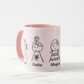 Mug Le noir fait sur commande les soeurs 778 de (Devant gauche)