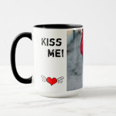 Mug Le noir fait sur commande sonnerie de 15 onces (Gauche)