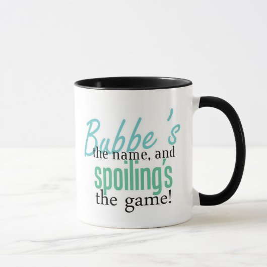 Mug Le nom de Bubbe, et détérioration du Gam (Droite)