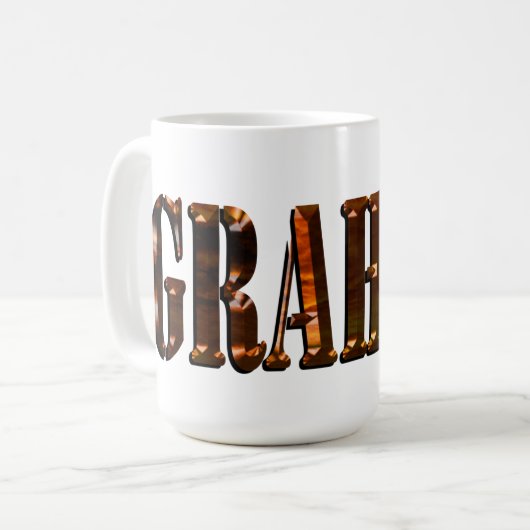 Mug "Le nom de dimension orange de Graham" (Devant gauche)
