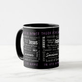 Mug Le nom puissant de Jésus chrétien (Devant gauche)