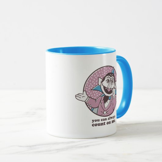 Mug Le nombre | Vous Pouvez Toujours Compter Sur Moi (Devant droit)