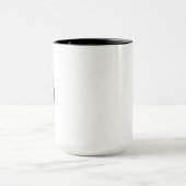 Mug Le nombre zéro (0) en noir (Centre)