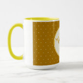 Mug Le Nouveau M. et Mme (nom, date) Mariage Gold Deco (Gauche)