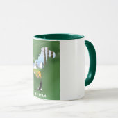 Mug Le Pakistan a illustré une carte de voyage. (Devant droit)