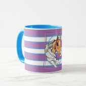 Mug Le Palomino (rayures bleu, noir et blanc) (Devant gauche)