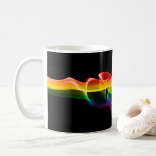 Mug Le panache de SlipperyJoe d'énergie arc-en-ciel va