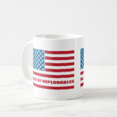 Mug Le panier du drapeau américain de Deplorables (Devant gauche)