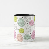 Mug le paon badine le cru de papier peint (Centre)