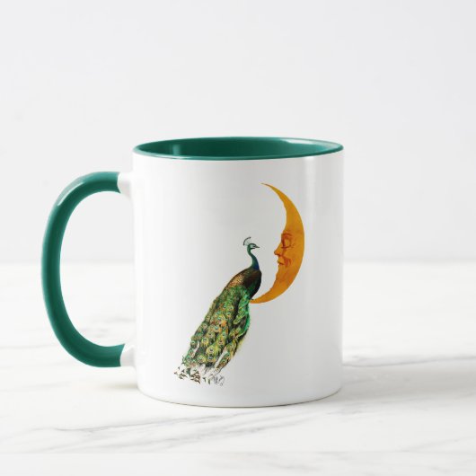 Mug Le paon sur la Lune (Gauche)