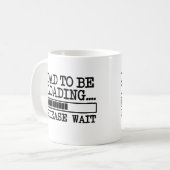 Mug Le papa à charger svp attendent le bébé drôle (Devant gauche)