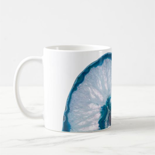 Mug Le PAPA de *~* bascule l'agate bleue en pierre (Gauche)