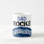 Mug Le PAPA de *~* bascule l'agate bleue lapidaire de (Centre)