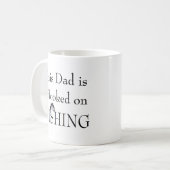 Mug Le papa est accroché sur la PÊCHE - relation (Devant gauche)
