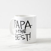 Mug Le papa est le meilleur (Alfie et Pippa) (Devant gauche)