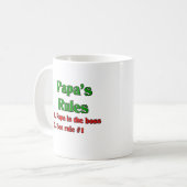 Mug Le papa est le patron (Devant gauche)