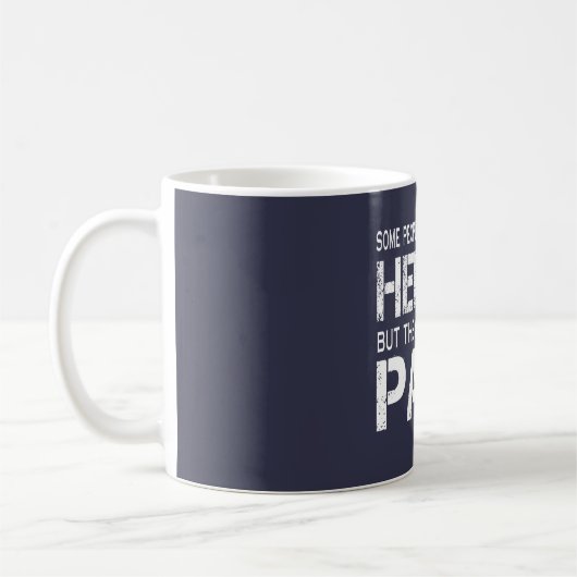 MUG LE PAPA EST MON HÉROS (Gauche)