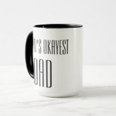 Mug le papa okayest du monde (Devant gauche)