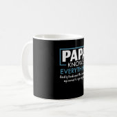 Mug Le papa sait que tout ne sait pas font rapidement (Devant gauche)