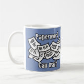 Mug Le Papier Peut Attendre. (Gauche)