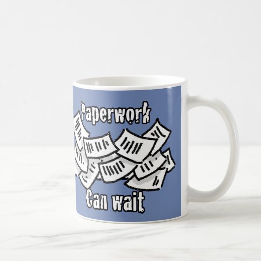 Mug Le Papier Peut Attendre. (Droite)