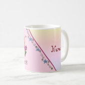 Mug Le papillon de roses personalisiert (Devant droit)