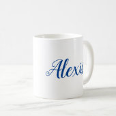 Mug Le papillon et les fleurs tressent le nom de (Devant droit)