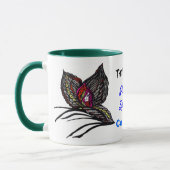 Mug Le papillon latéral sauvage (Gauche)