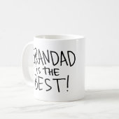 Mug Le papy est le meilleur ! (Devant gauche)