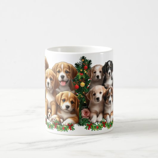 Mug Le paradis des chiots : une symphonie de mordicité (Centre)