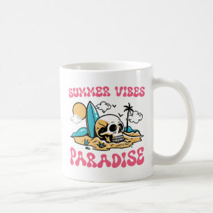 Mug Le Paradis des Vibes d'été - Crâne