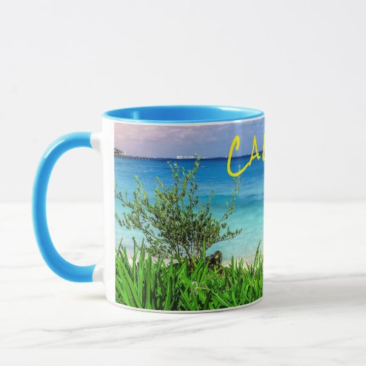 Mug Le paradis maritime tropical de Cancun à Mexico (Gauche)