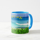 Mug Le paradis maritime tropical de Cancun à Mexico (Devant droit)