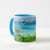 Mug Le paradis maritime tropical de Cancun à Mexico (Devant gauche)