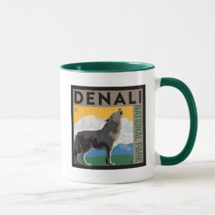 Mug Le Parc national de Denali Howling Wolf